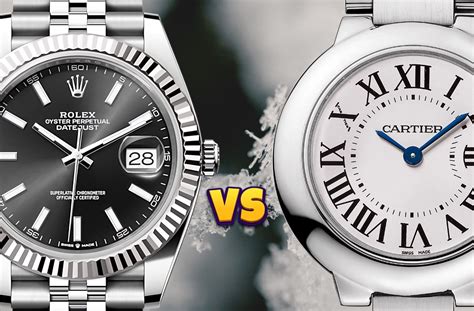 rolex vs cartier womens watch|Cartier versus Rolex.